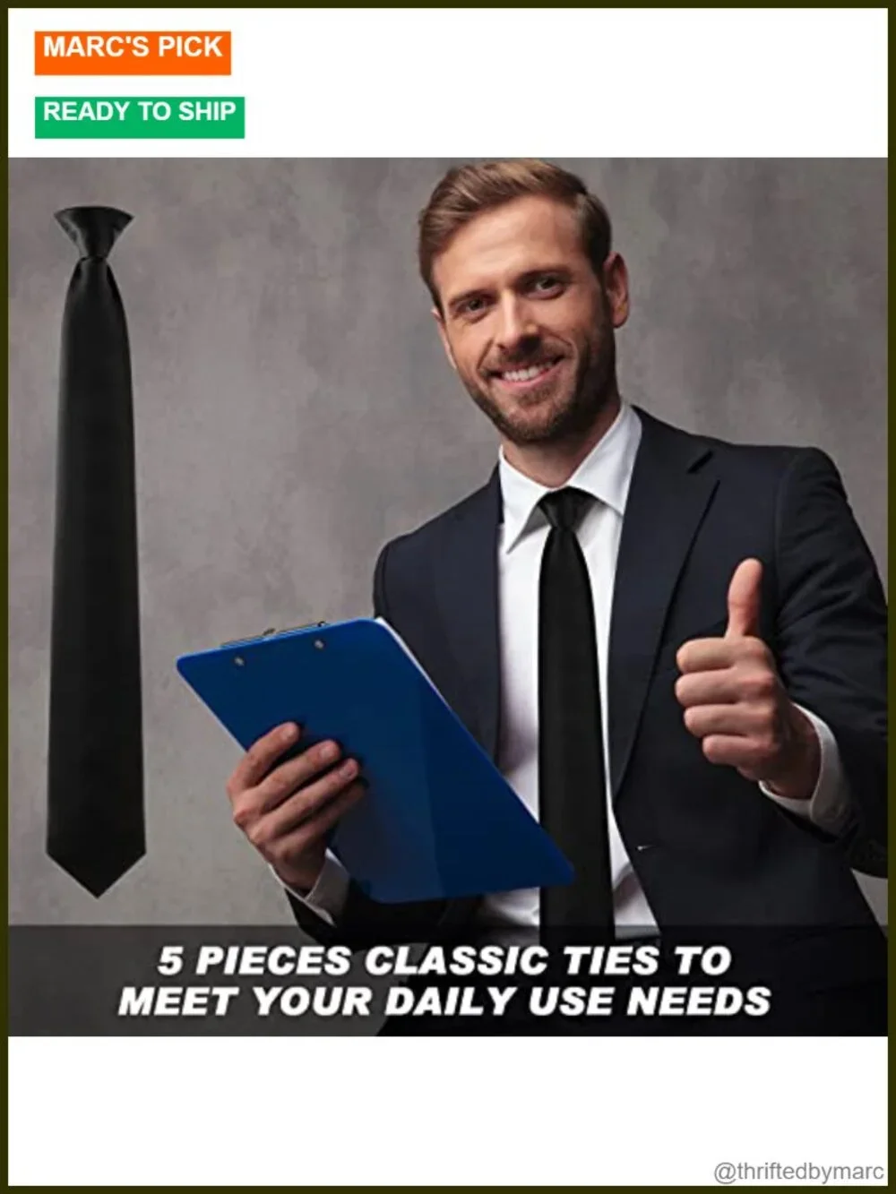 20 Clip on Ties Men Solid Color Pretied Polyester Satin Uniform Neckties Office